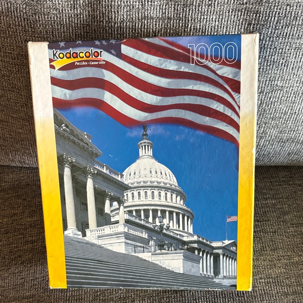 Kodak Kodacolor 1000 Piece Puzzle with US Capitol SEALED BOX NEW